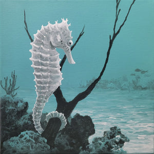 "Seahorse in Blue"