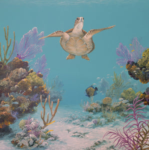 "Sea turtle Ascending"